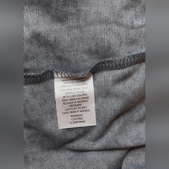 Leith NWT Size Small Grey Ruched Long Sleeve Bodycon Midi Dress Office Date Chic - Picture 9 of 11